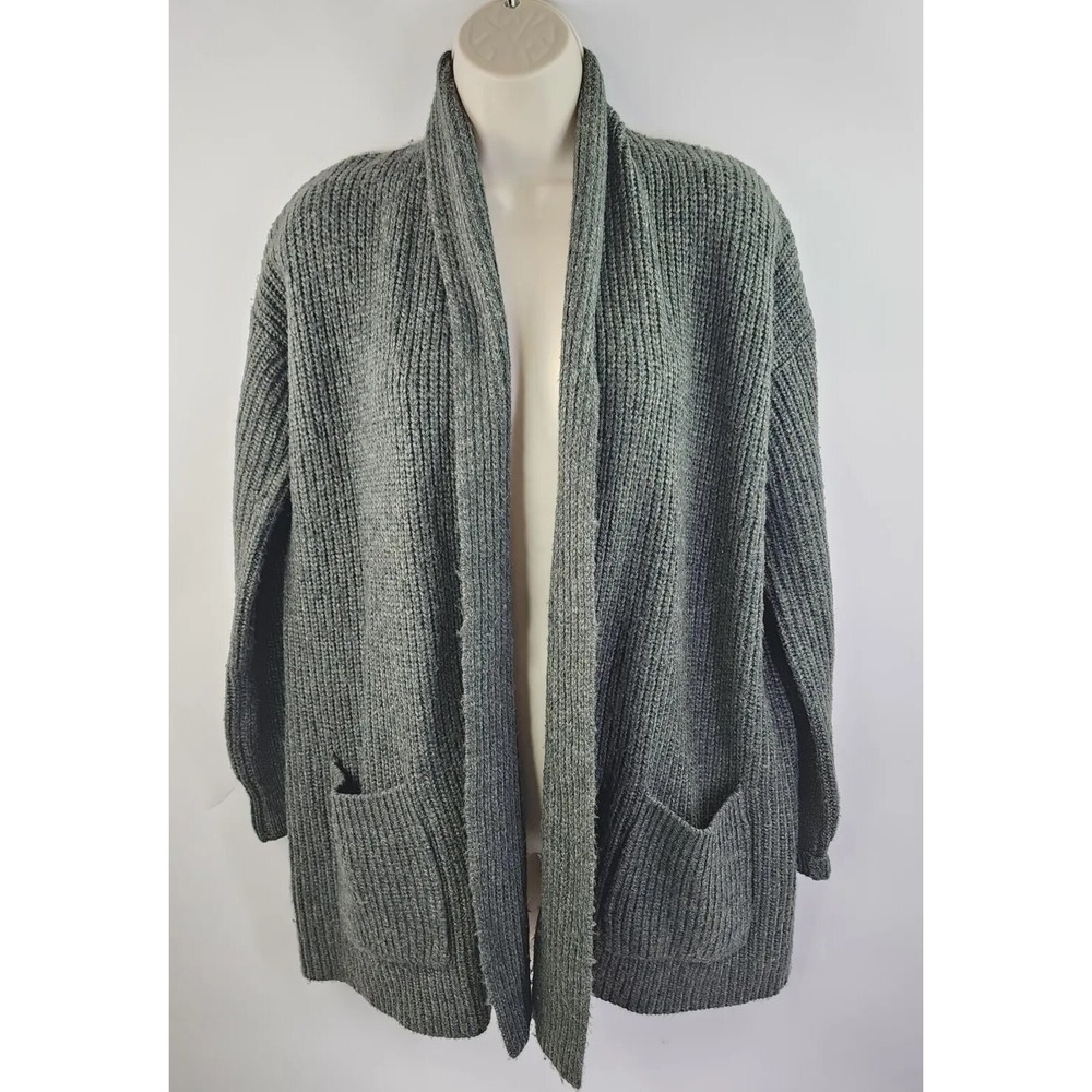 Marine Layer Sweater Womens XS/S Chunky Knit Brooklyn Hunter Green Cardigan